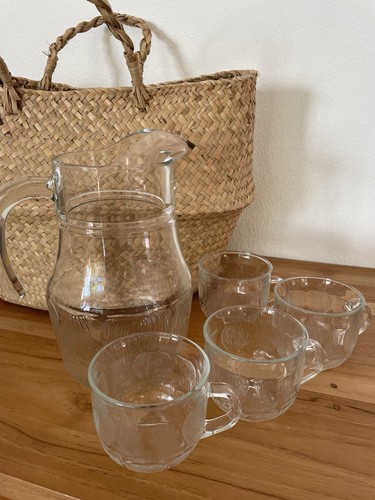 Vintage arcoroc fleur saftkrug - fleur,