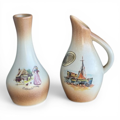 Vintage normandie keramik vase - vintage,