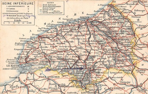 Frankreich postkarte seine - frankreich,