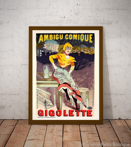 Gigolette vintage poster aus - gigolette, vintage-poster