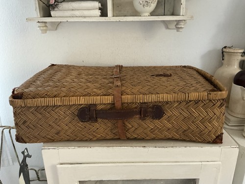 Alter korbkoffer korb shabby - ,
