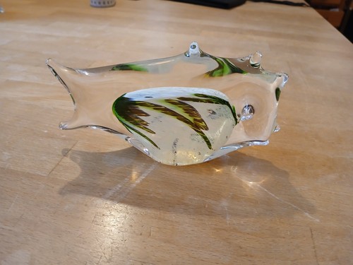Vintage glas fisch - glas,