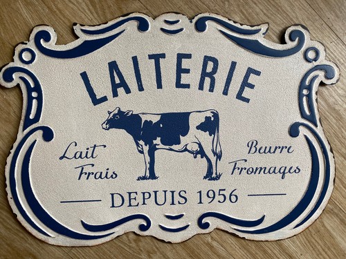 Blechschild laiterie kuh - -,