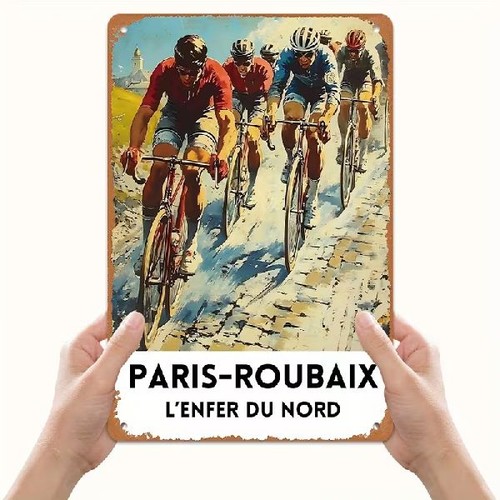 Blechschild radrennen paris - blechschild,