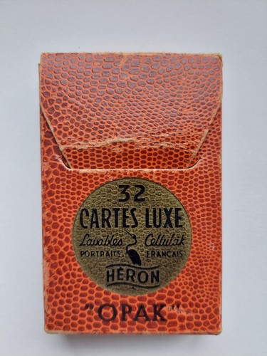 Vintage spielkarten etui - spielkarten,