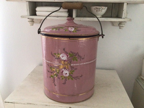 Alter emaille eimer shabby - eimer,