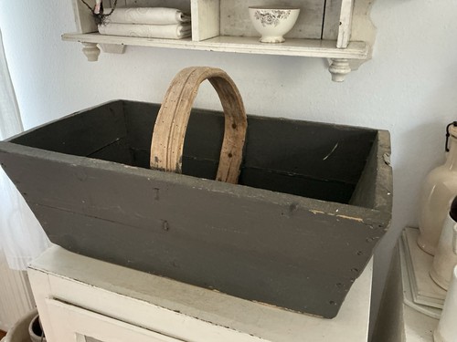 Alter erntekorb holzkorb - erntekorb,