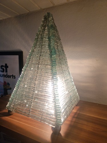 Pyramiden lampe vintage glas - pyramiden,