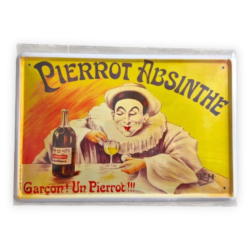 Blechschild pierrot absinthe - pierrot,